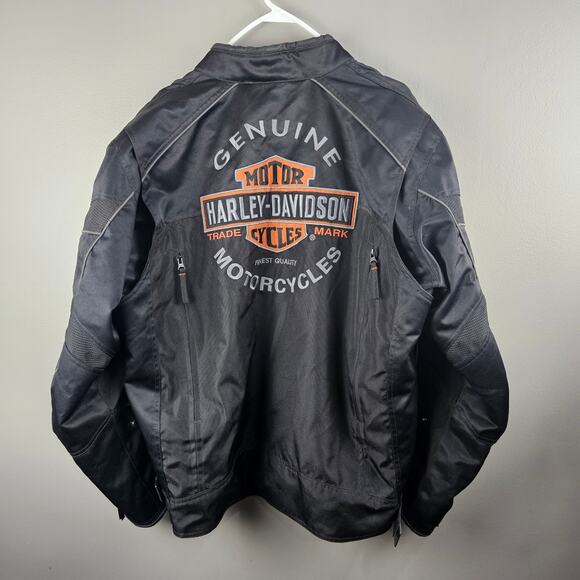 Harley Davidson Roadway Waterproof Reflective Mens Motorcycle Jacket Size  2XL - Picture 2 of 9